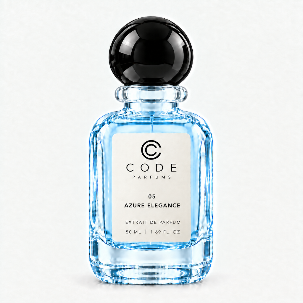 05 Azure Elegance with sky blue liquid