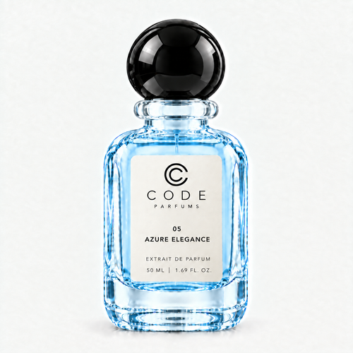 05 Azure Elegance with sky blue liquid